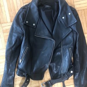 Mackage Genuine Leather Biker Jacket